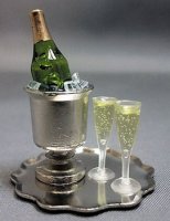 (image for) Champagne Bucket with Tray and Flutes