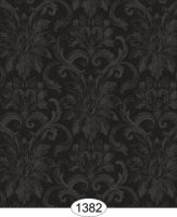 (image for) Silk Damask - Grey on Black