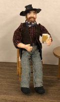 Details about   Doll Man Black Cowboy Western 6787 Patsy Thomas 1:12 Dollhouse Miniature 