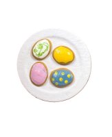 (image for) Plate of Decorated Easter Cookies
