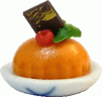 (image for) Pumpkin Panna Cotta w/Choc Accent