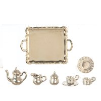 (image for) Silver Tea Set On Tray