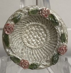 (image for) White Woven Basket Bowl