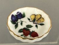 (image for) Large Tart/Quiche Plate with Fruit Design