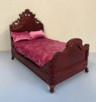 (image for) Mahogany Decorative Bed with Bedding