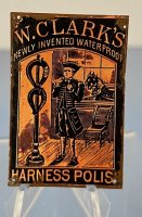 (image for) Tin Sign W. Clarks Harness Polish