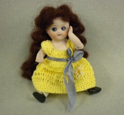 4" Gem in Crochet Dress