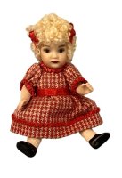 (image for) 3" Tall Little Girl in Red