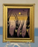 (image for) Scary Night of the full moon oil painting