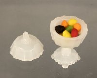 Chrysnbon White Bowl with Jelly Beans