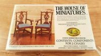 (image for) The House of Miniatures Straight Leg Chippendale Chairs