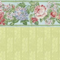 (image for) Floral Bounty Blue - Stripe