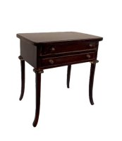 (image for) Little Mahogany Table with Two Drawers