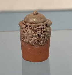 (image for) Jug with Molded Grapes and Lid