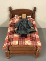 (image for) Doll bed for Hitty or other larger dolls