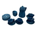 (image for) Blue Spatterware Set