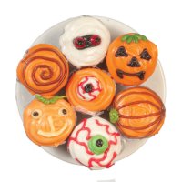(image for) Plate of 7 Halloween Cupcakes