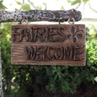 (image for) Fairies Welcome Sign For Your Garden