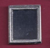 Rectangular Silvertone Mirror or Tray
