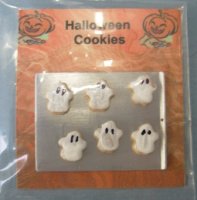 (image for) Ghost Cookies on a Baking Sheet