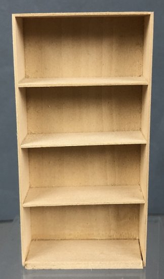 unfinished dollhouse bookcase