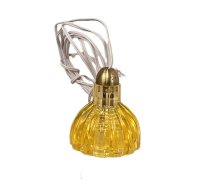 (image for) Vintage Faceted Amber Acrylic Pendant Light--Wired