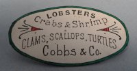 (image for) Tin Sign Lobsters, Crabs and Shrimp