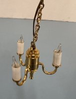 (image for) Ceiling Light with Three Electric Candles