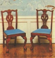 (image for) Chippendale Cabriole Leg Chairs (Set of 2)