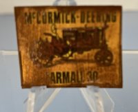 (image for) Tin sign McCormick-Deering Farm All