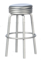 (image for) 1950"s Style Silver Stool