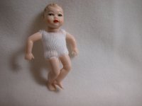 Nude white baby