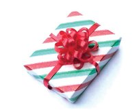 (image for) Striped Christmas Gift, 1 Piece