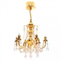 (image for) Crystal 6 arm Chandelier