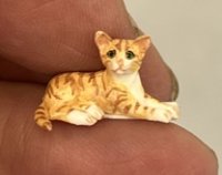 (image for) 1/24th Laying Orange Tiger Cat