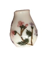 (image for) Vase with Pink and Green on White Background