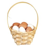 (image for) Woven Basket Full of Eggs