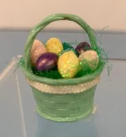 (image for) Light Green Basket with Eggs