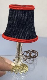 (image for) Lamp with Blue Denim Shade