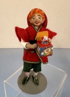 (image for) Ralph the Red Headed Elf holding Jack-in-the-Box Toy