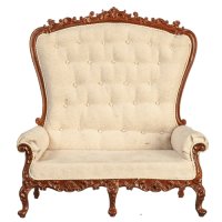 (image for) High Back Baroque Settee