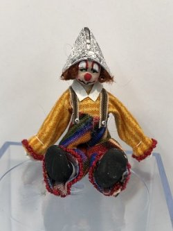 Clown with Paper Hat by Maureen Thomas