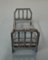 (image for) Antique Metal Tootsie Toy Miniature Bed