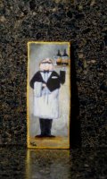 (image for) TINY Painting "The Butler" Kitchen Wine Dining, by K.Manuel