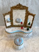 (image for) PETITE PRINCESS IDEAL FANTASY DOLLHOUSE FURNITURE Royal Dressing Table 4417-2 bl