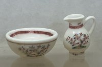 (image for) Bowl and Pitcher with oriental design