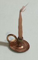 (image for) Brass Chamberstick with Candle