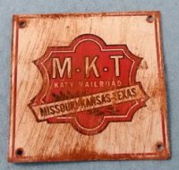 (image for) Tin Sign M K T Railroad