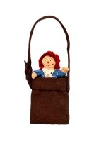 (image for) Raggedy Ann in a Leather Bag with Strap