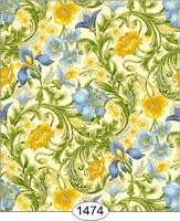 (image for) Floral Tapestry - Blue